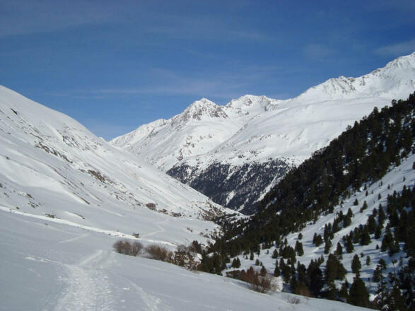Winterwanderweg zur unbewirtschafteten Rofenalm