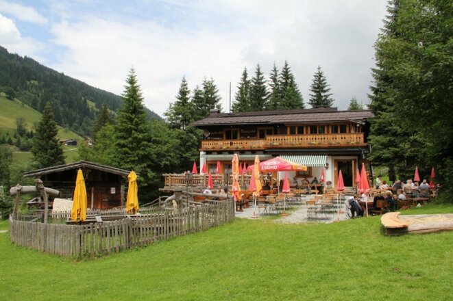 Waldgasthof Angertal in gasteinertal.