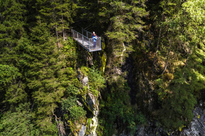 Aussichtspunkt Wasserfall Rundweg Untersulzbachtal