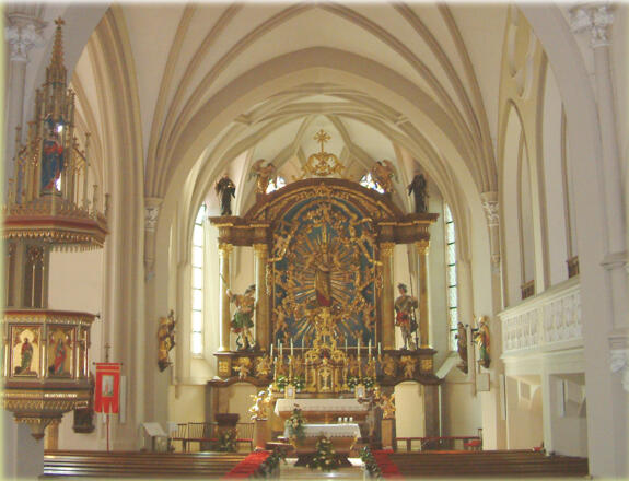 Barocker Gnadenaltar der Wallfahrtskirche Maria Neustift