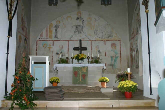 Wallesau, Markgrafenkirche, Innenansicht