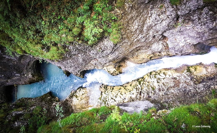 Geisterklamm in Leutasch von Oben