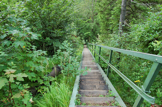 Die Himmelsleiter mit ihren ca. 400 Stufen