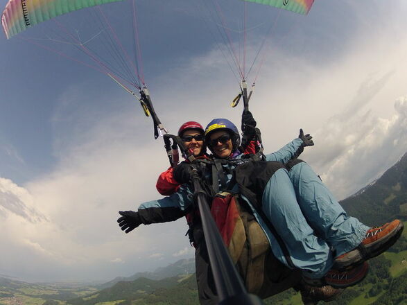 Tandemflug in der Chiemsee-Region.