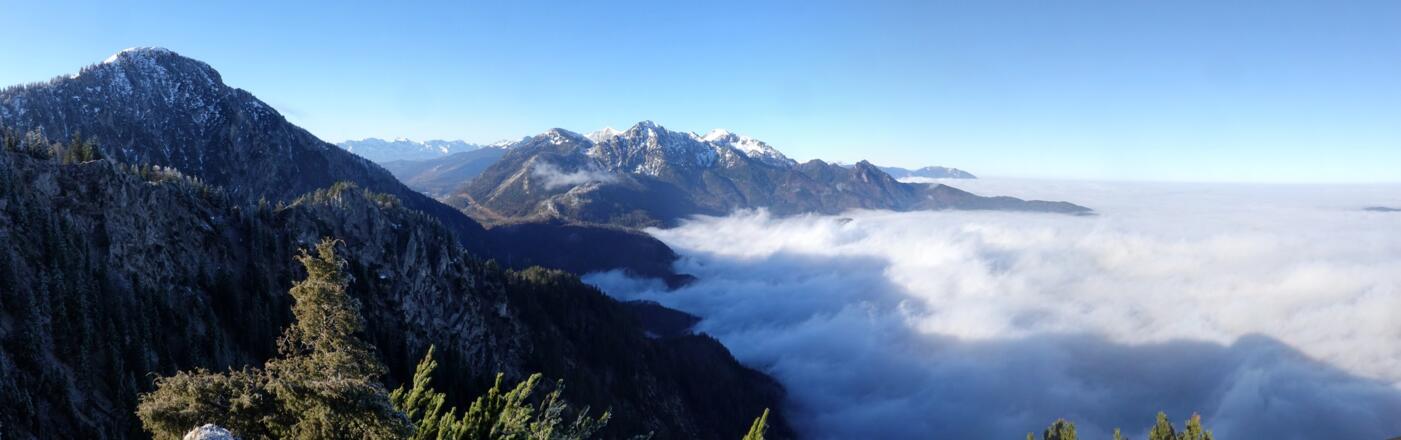 Jochberg li, Herzogstand Mitte - Blick vom Sonnenspitz