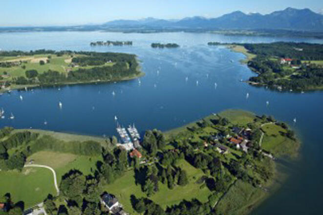 Chiemsee aus der Vogelperspektive