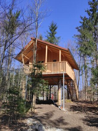 Baumhaus Kuckucksnest Außenansicht