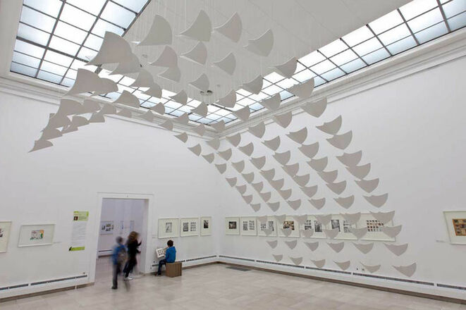 Austellungsraum der Städtischen Galerie Rosenheim.