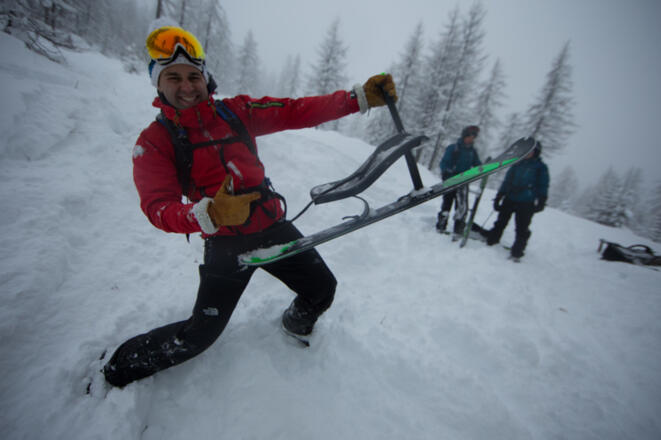 Schneeschuhe Ski Schlittel SNOOC rock