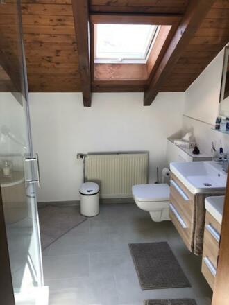 Bad mit Dusche/WC/2 Waschbecken