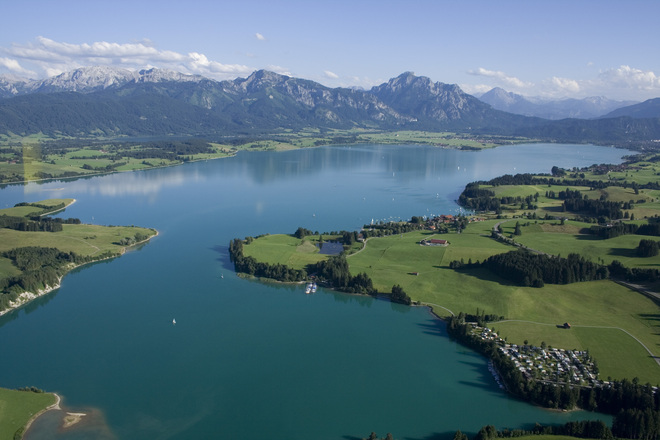 Blick auf den Forggensee