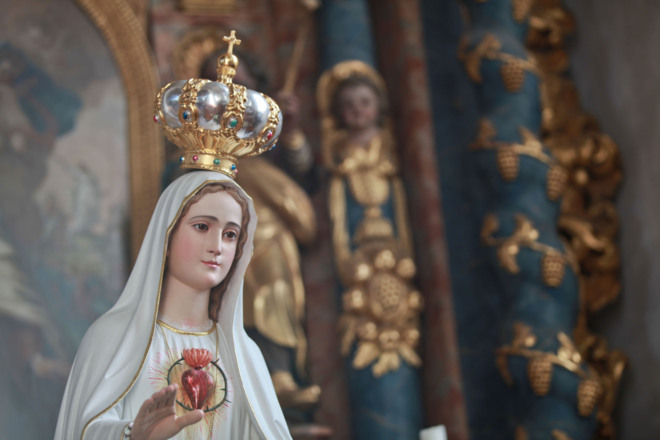In der Wallfahrtskirche Maria Rain