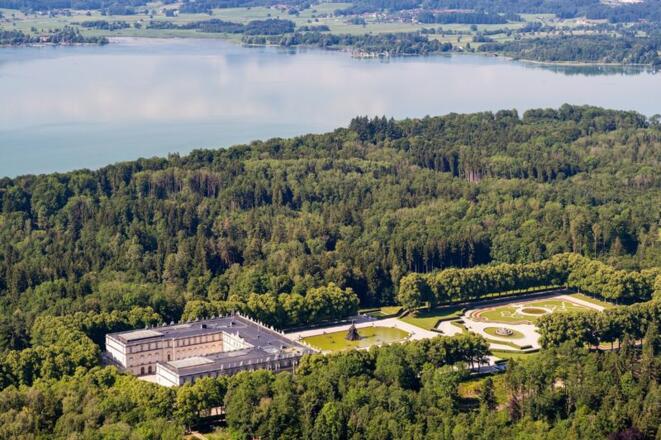Luftaufnahme Schloss Herrenchiemsee