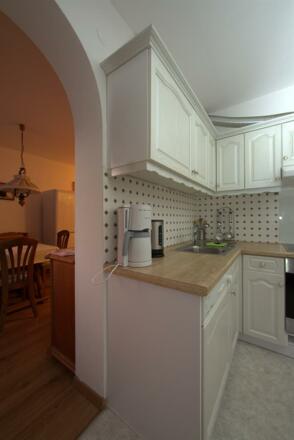 Küche Ferienwohnung Scheibe