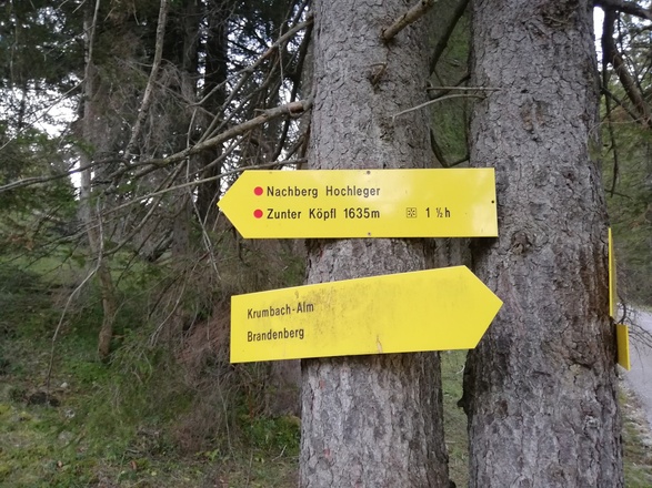 Kreuzung Aschaualm/Nachberg