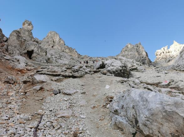 Abstieg im Stempeljoch