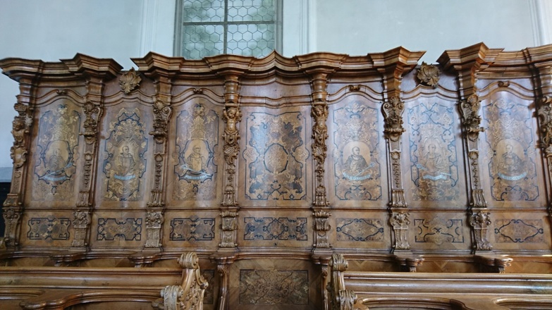 Chorgestühl in der Galluskirche Bregenz