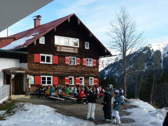 Schöngalhof Front Terrasse Winter