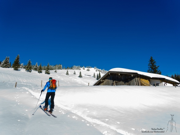 von der Feichteckalm ist das Feichteck schon zu sehen