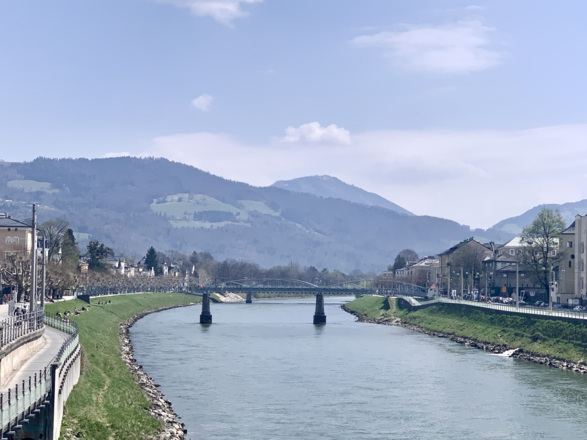 Salzach mit Mozartsteg