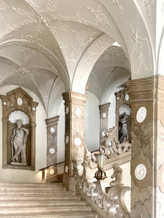 Barocke Marmorstiege Stiege im Schloß Mirabell