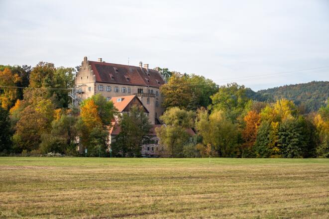 Blick auf Schloss Aschach | Bad Kissingen