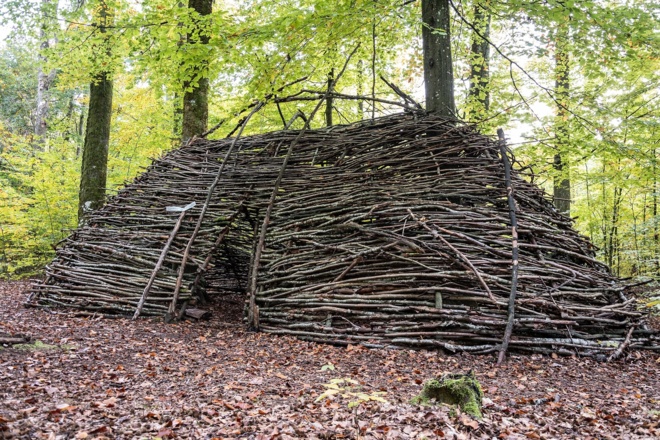 Hütte im "Wald für die Kinderseele" | Bad Kissingen