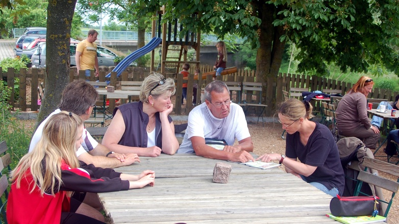 Stärkung im Biergarten