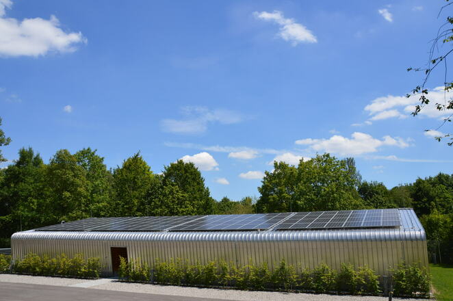 Rückseite Sanitärgebäude Jugendzeltplatz Mammendorf