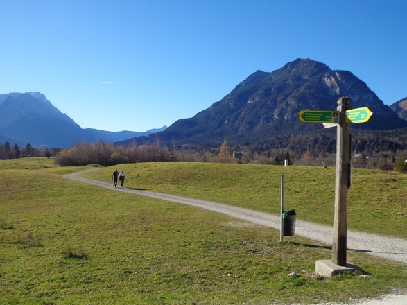 Blick von Farchant auf das Kramergebirge