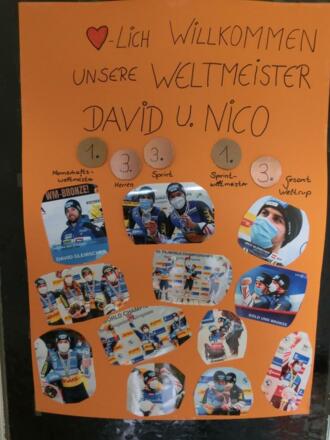 Rodel Weltmeister David und Nico