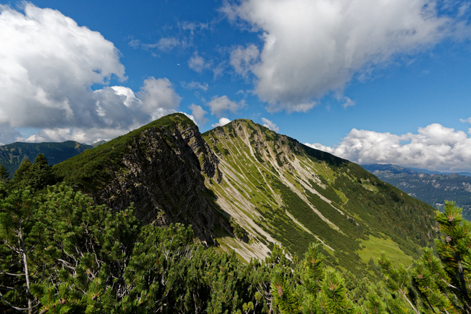 Blick auf den Gipfel der Notkarspitze