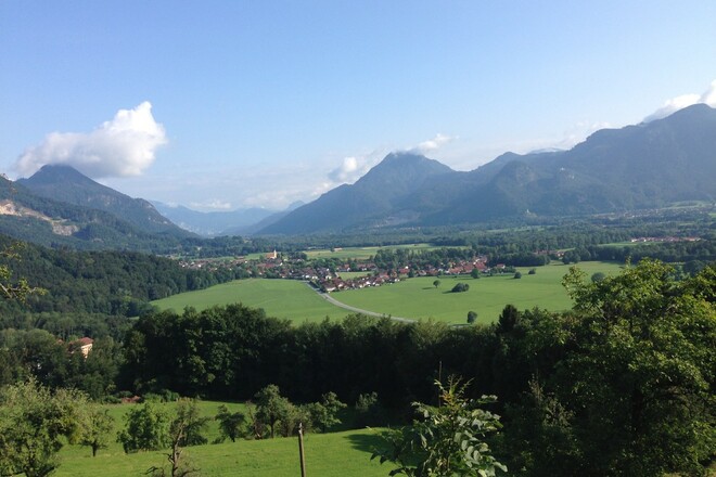 Blick von der Dandlbergalm ins Inntal