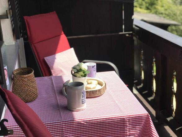 Entspannen auf dem Balkon