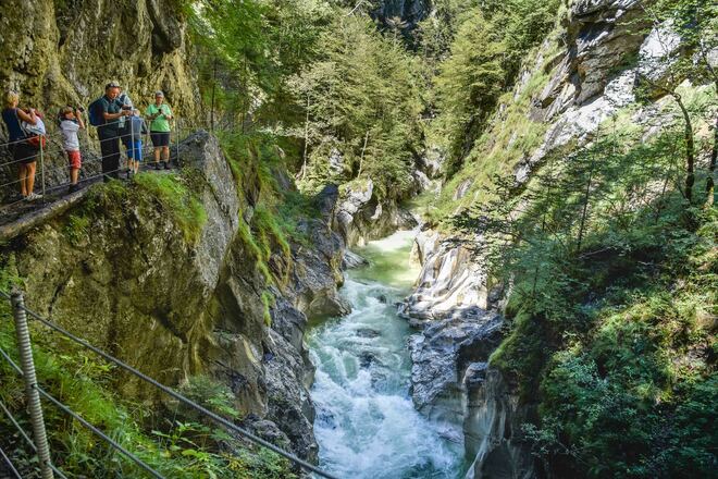 Brandenberg, Kaiserklamm, Steig, Wanderer,