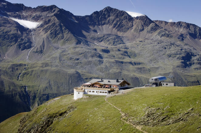 Blick zur Hohe Mut Alm