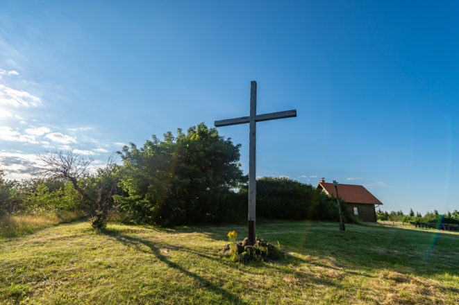 Gipfelkreuz auf der Hohen Geba