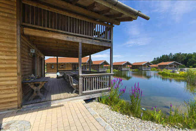 Blick auf den Teich