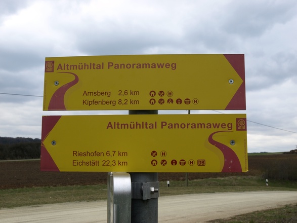 Beschriftungsbeispiel Altmühltal Panoramaweg