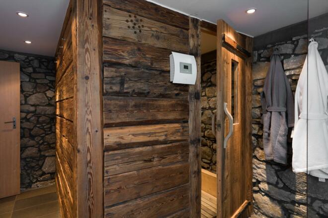 Vorsäßhütte - Eingang Sauna