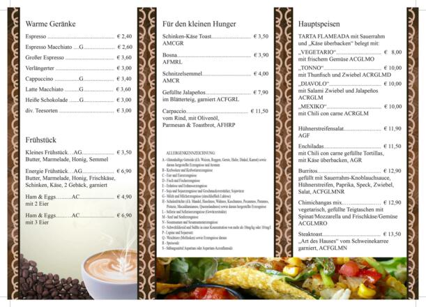 Speisekarte 2