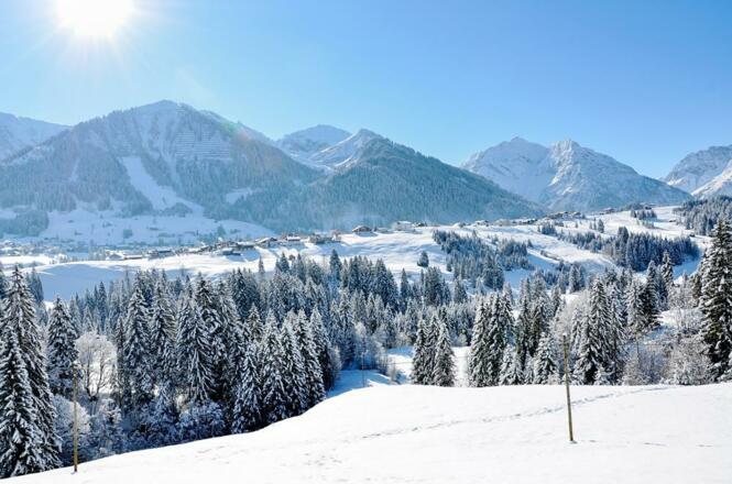 Ausblick nach Südosten im Winter