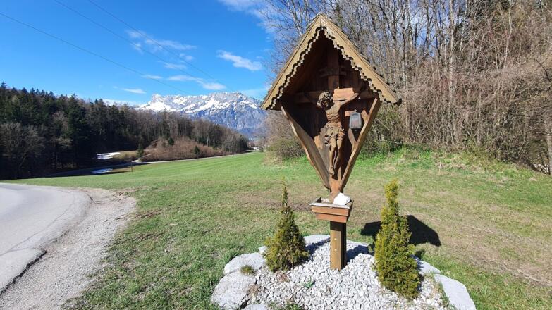 Materl oberhalb vom Wiestal mit Untersbergblick
