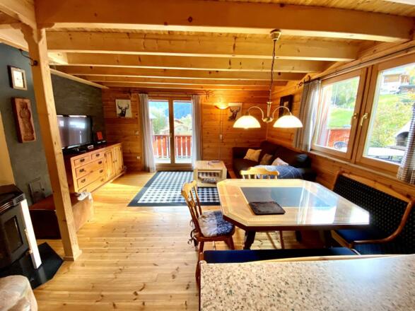 Ferienhaus Silvrettasicht - Wohnbereich 40 m2