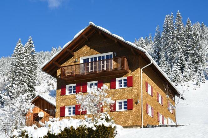 Vorsäßhütte im Winter