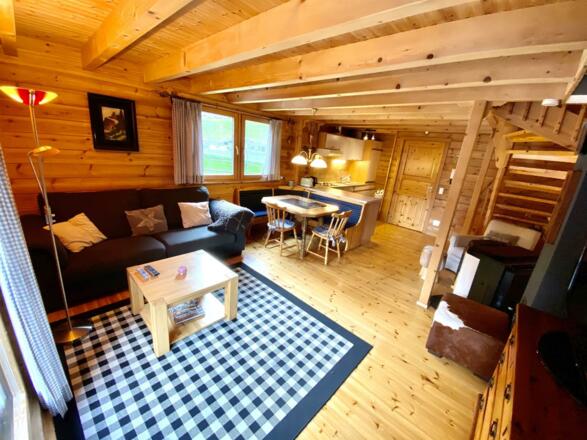 Ferienhaus Silvrettasicht - Wohnstube