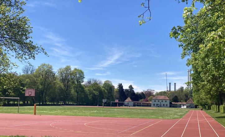Sportanlage in der Sachsenstraße Gesamtansicht