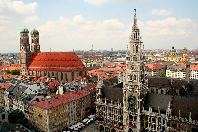 Altstadt Richtung Frauenkirche vom Alten Peter