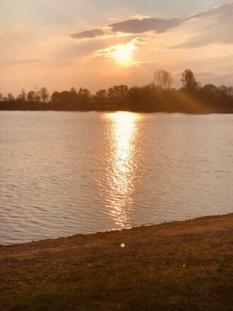 Sonnenuntergang Echinger See