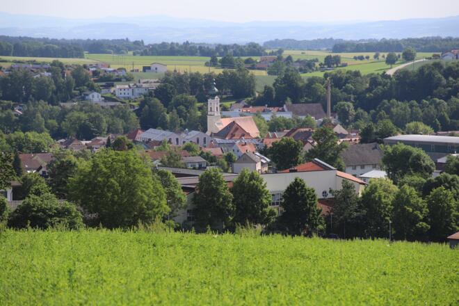 Blick auf Rotthalmünster